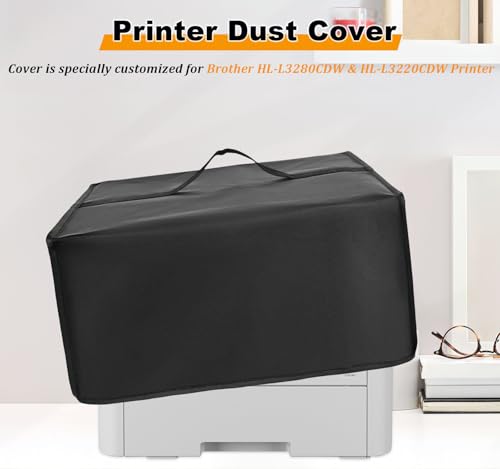 Printer Dust Cover For Brother Hl-L3280Cdw & Hl-L3220Cdw Wireless Printer, Anti-Static Water-Proof Dust-Proof Protective Case, Printer Protector With Handle(18.1×16.9×9.8In)