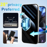 Privacy Screen & Lens Protector 4-Pack for Pixel 9 Pro 5G - Anti-Spy 9H Glass