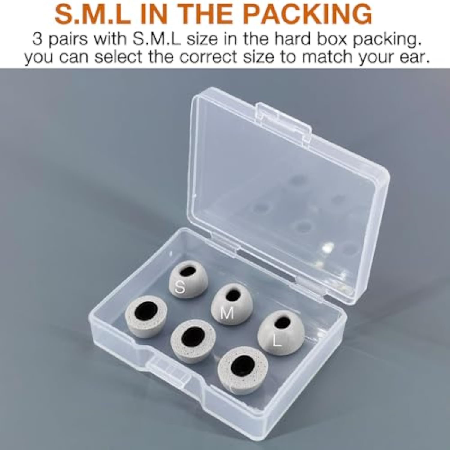 Memory Foam Tips Compatible With Nothing Ear/Ear (A) / Cmf Buds/Buds Pro & Pro 2 - Gray