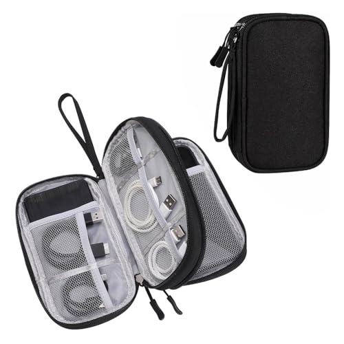 Electronics Organizer Travel Case, Tech Accessories Storage Case Portable Carrying Organizer Pouch Bag For Cable, Charger,Power Bank