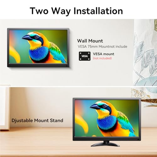 Touchscreen Monitor 14 Inch 1920X1080P Fhd Ips Touch Screen Hdmi/Usb Input Ports Compatible With Raspberry Pi, Switch,Desktops,Mobile,Ps4,Ps5, External Pc Monitors Toucshcreen