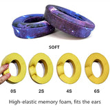 Studio3.0 Replacement Earpads Studio2.0 Ear Pad Cushion Cover Compatible With Beats By Dr.Dre Studio 2& Studio 3 Over-Ear Headphones (Galaxy)