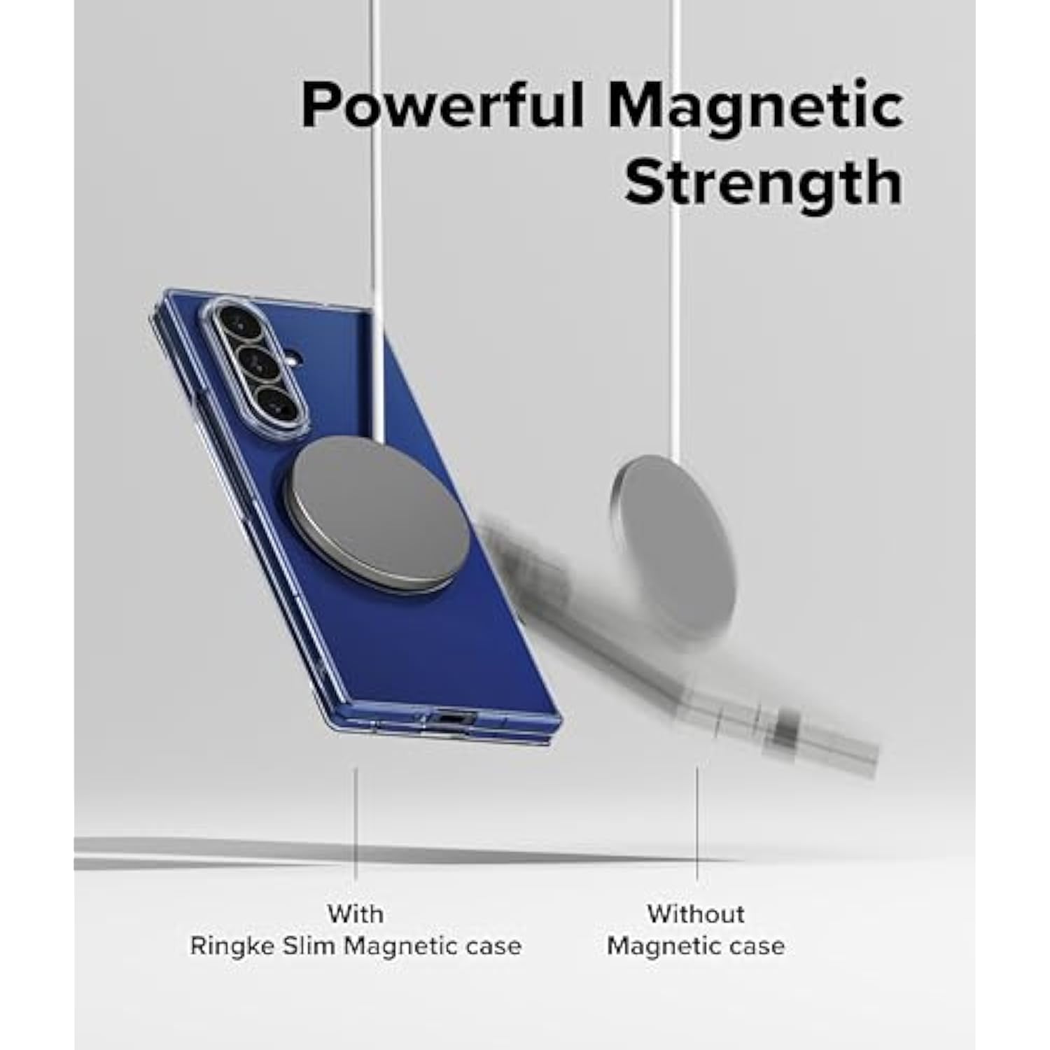 Ringke Slim [Compatible with MagSafe] Designed for Samsung Galaxy Z Fold 7 Case, Solid Sleek Protective Transparent Cover for Women and Men - Magnetic Clear