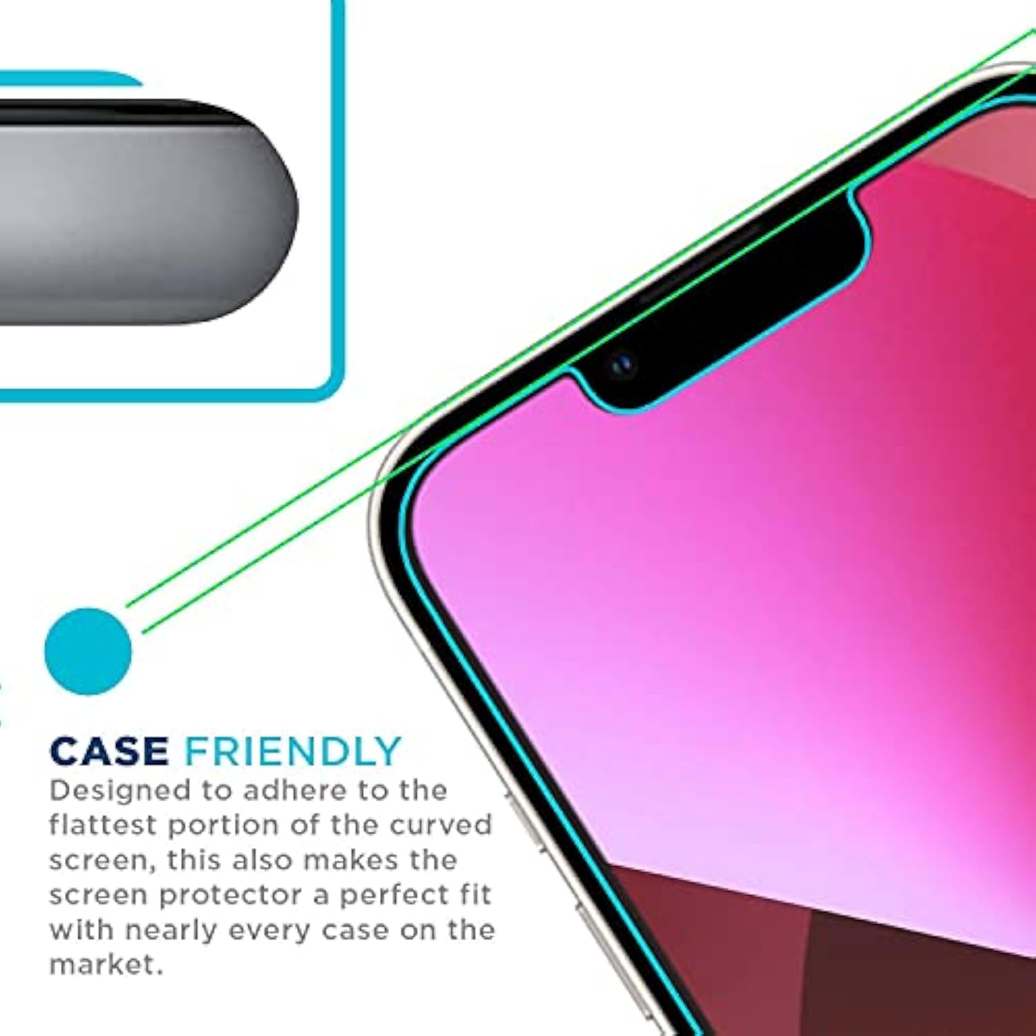 Tech Armor HD Clear Film Screen Protector for Apple New iPhone 13 mini 5.4 Inch 4 Pack 2021