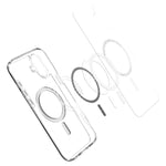 Spigen for iPhone 16 Case, Ultra Hybrid MagFit [Compatible with Magsafe] [Anti-Yellowing] [Military-Grade Protection] - White