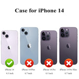 For 14 Case With Card Holder, Flower Magnetic Back Flip Case For Women, Protective Case Phone Case For 14, Purple