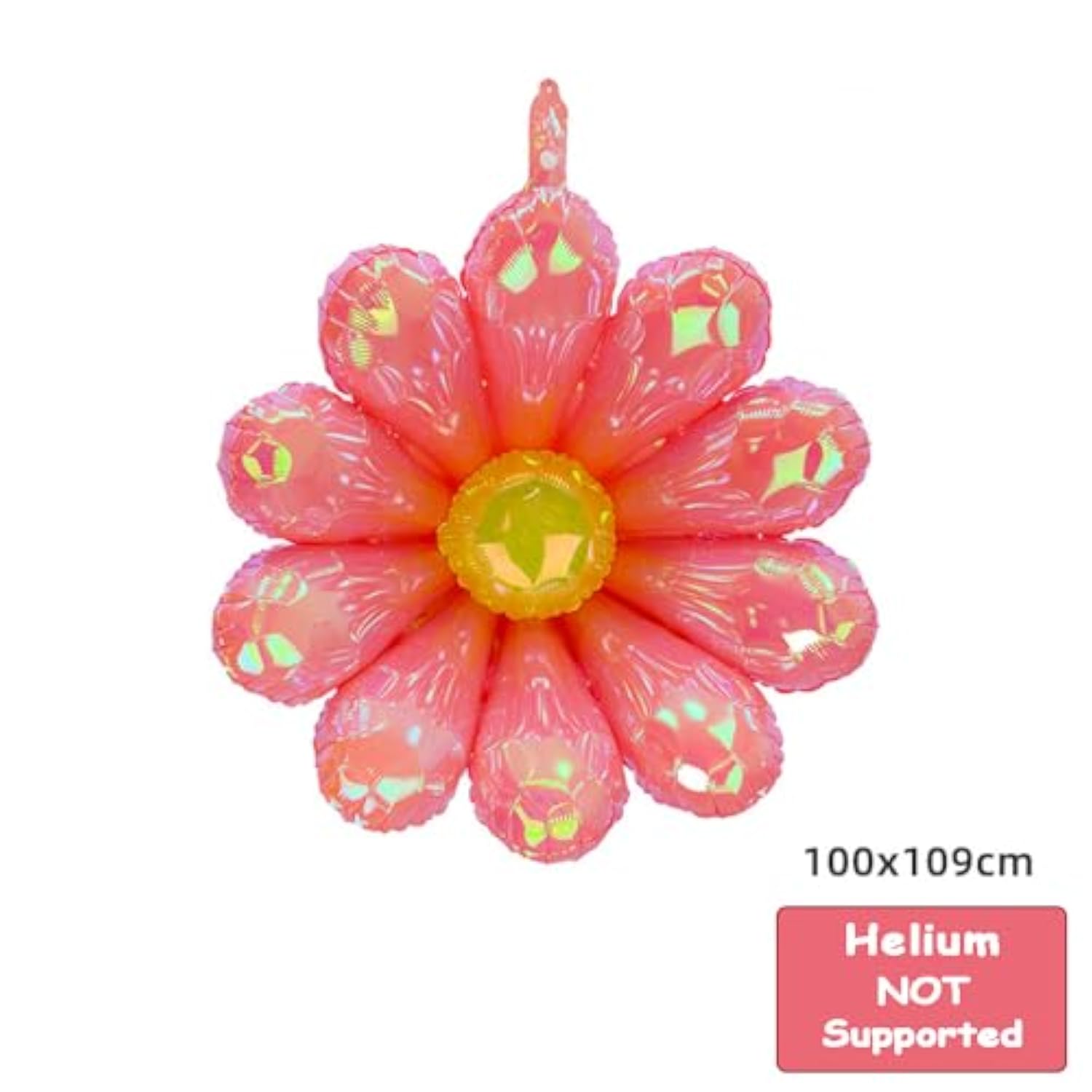 40Inch Iridescent Daisy Flower Balloons Floral Wildflower Tea Party Balloon Luau Flowers Spring Summer Garden Picnic Theme Balloons Decor For Wedding Wild Flower Baby Shower Birthday Party Decorations