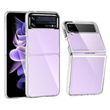 For Samsung Galaxy Z Flip 3 Case, Clear Shockproof Zflip3 Phone Cover, Slim Thin Protective Silicone Cases For Flip3 5G Phone - Transparent