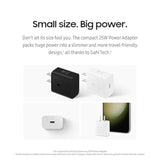 Samsung 25W Wall Charger Power Adapter with Cable, Super Fast Charging, Compact Design, Energy Efficient, Compatible with Galaxy and USB Type C Devices, Black