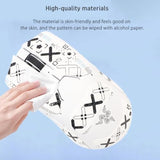 Mouse Grip Tape Full Coverage For Razer Viper V2 Pro, Rounded Curved Edges Mouse Feet Skates,Self-Adhesive Precut Sweat-Resistant Professional Mice Upgrade Kit(Foot Pad + White Mouse Grip Tape)