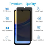 [3 Pack Privacy Screen Protector For Samsung Galaxy A15 5G, 9H Hardness, Anti-Scratch, Anti Spy, Tempered Glass Screen Protector For Samsung Galaxy A15 5G