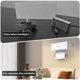 Starlink V3 Mount, Starlink Gen3 Router Wall Mounts With Starlinks Power Supply Mounting Kit For Star Link V3 Standard&Gen 3 High Performance Dishy