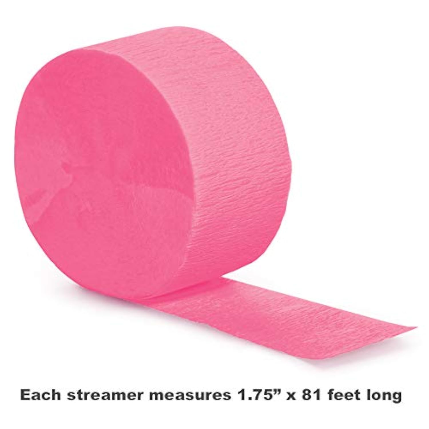 Watermelon Crepe Paper Streamers For Fruit Party Or Tropical Birthday (4 Pack)