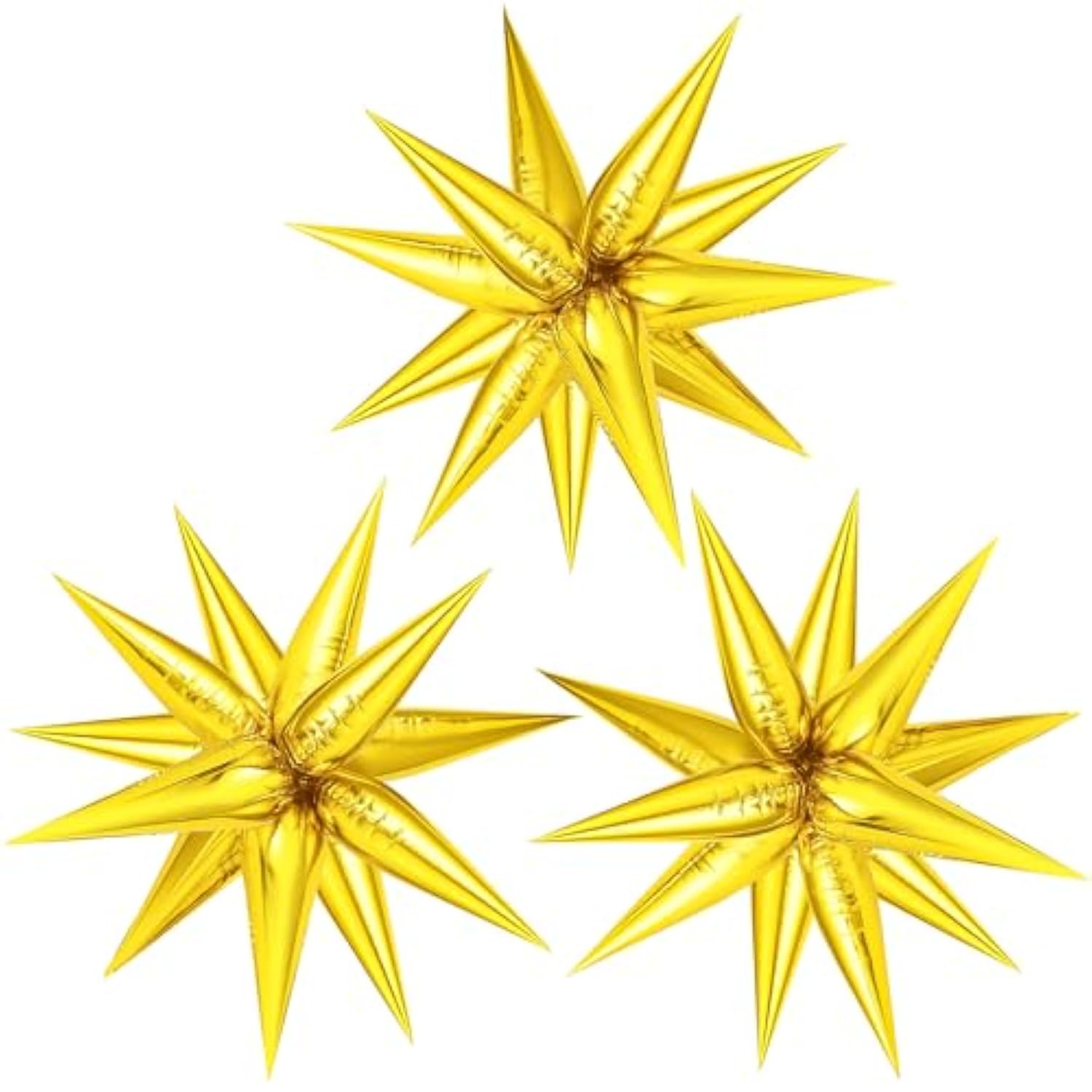 36pc Gold Star 26in Mylar Foil Balloons Birthday Wedding Graduation Party