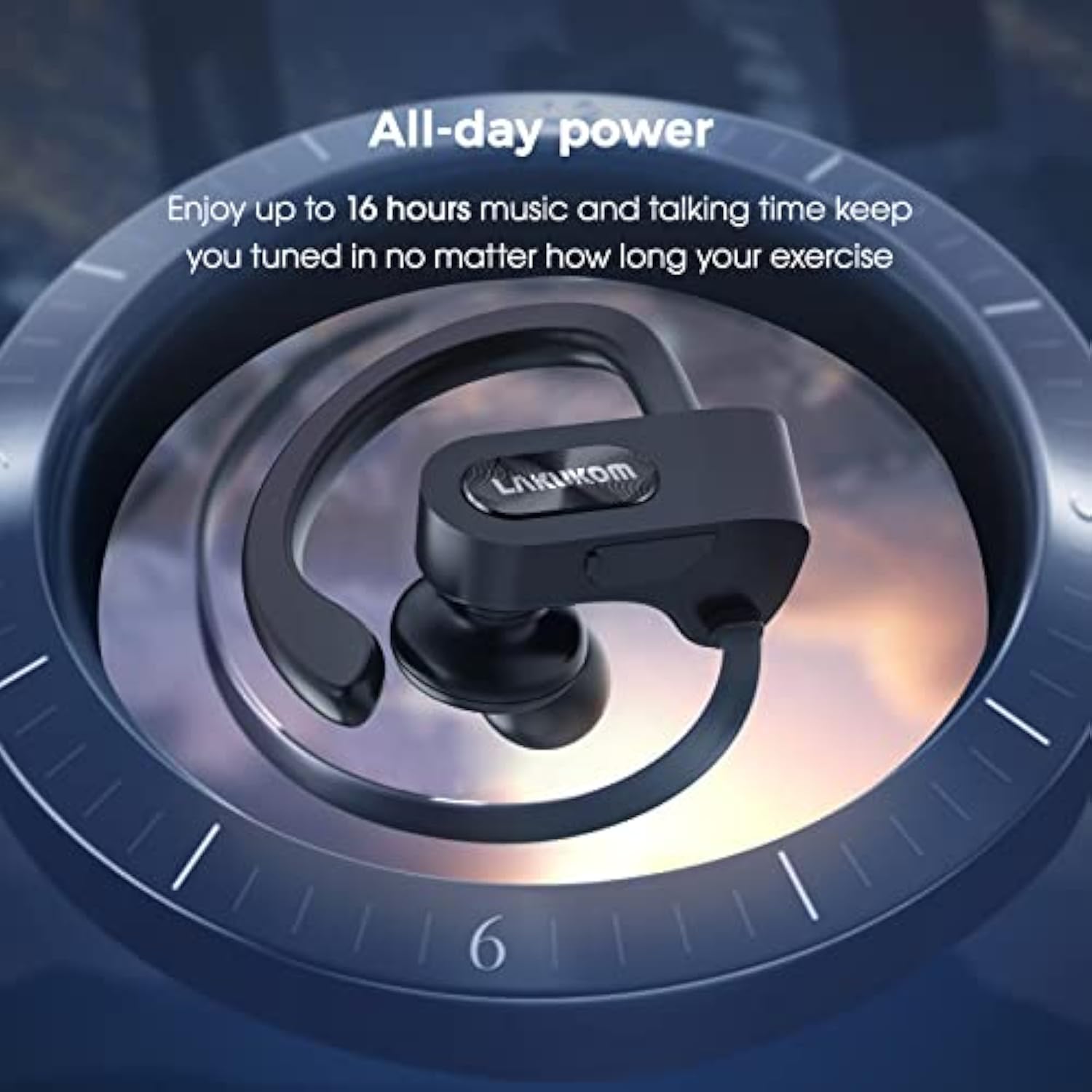Bluetooth Wireless Earbuds Deep Bass 16H Playtime IPX7 Waterproof Sports