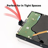 CableCreation SATA III Cable, [2-Pack] 8-Inch/0.6FT SATA III 6.0 Gbps 7pin Fem