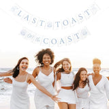 Last Toast on the Coast Banner Coastal Bachelorette & Bridal Shower Decor