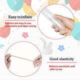260 Clear Long Balloons For Animals, Thickening Skinny Latex Twisting For Arch Modeling Magic Clown Birthday Wedding Party Decorations 100Pcs