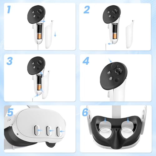 Improved Replacement Wrist Straps for Oculus Quest 3 Gen Controller, Straps for Oculus Quest3/Quest 3, Durable & Adjustable Controller Hand, Sturdy