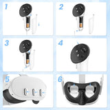 Improved Replacement Wrist Straps for Oculus Quest 3 Gen Controller, Straps for Oculus Quest3/Quest 3, Durable & Adjustable Controller Hand, Sturdy