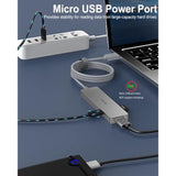 Usb 3.0 Hub, 6 Ports Ultra Slim Data Usb Hub With 4Ft Extended Cable, Usb Mult