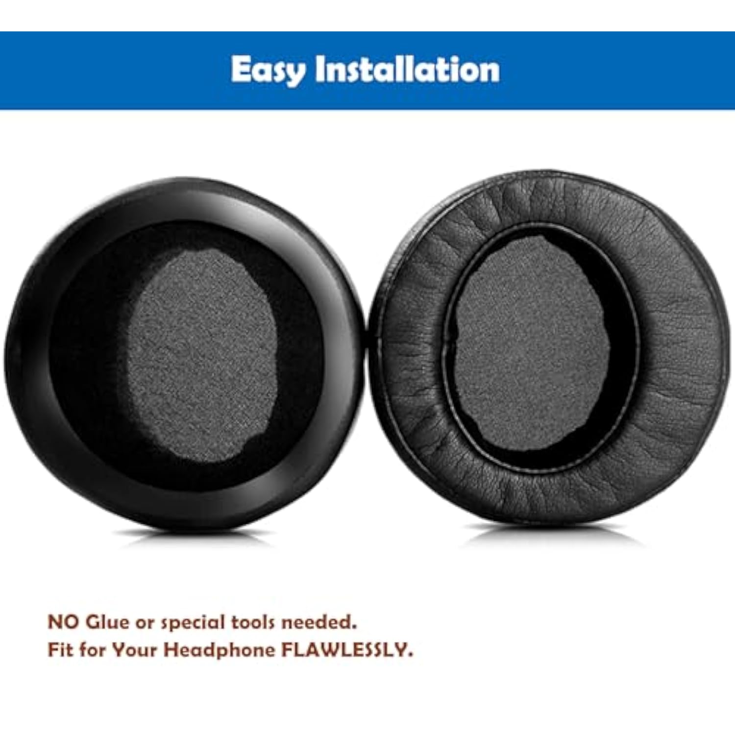 Professional Replacement Earpads Cushion Compatible With Sony Mdr-Rf5000 Mdr-Rf6000 Mdr-Rf6500 Mdr-Rf7000 Headphones Ear Pads With Skin-Friendly Leather And Memory Foam
