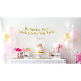 You Worked Your Whole Life For This Party Gold Glitter Banner Retirement Decorations