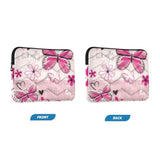 Pink Butterfly Laptop Sleeve Case 13, 13.3, 14 Inch, Computer Cases For Pad Tablet, Waterproof Briefcase Bag