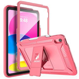 Case For (A16) 11Th Generation 11 Inch 2025, 10Th Generation Case 2022 With Screen Protector, Heavy Duty Shockproof Rugged Protective Cover, Watermelon Pink