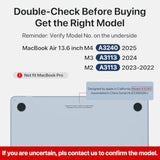 Compatible For Macbook Air 13.6 Inch Case M4 M3 M2 2025 2024-2022 Release Model A3240 A3113 A2681, Sturdy Protective Hard Shell Case Cover For Macbook Air 13 Inch