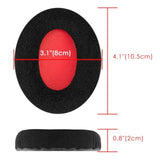 Replacement Ear Pads For Hyperx Cloud Stinger/Flight/X/Ii/Iii/Alpha/Core/Mix Headphones (Velour/Black Red)