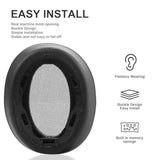 Wh-H910N Ear Pads Replacement Ear Cushions Compatible With Sony Wh-H910N Wh H910N H.Ear On 3 Wireless Headphones Softer Protein Leather High-Density Memory Foam Earpads Earmuffs Ear Cups Cover - Black