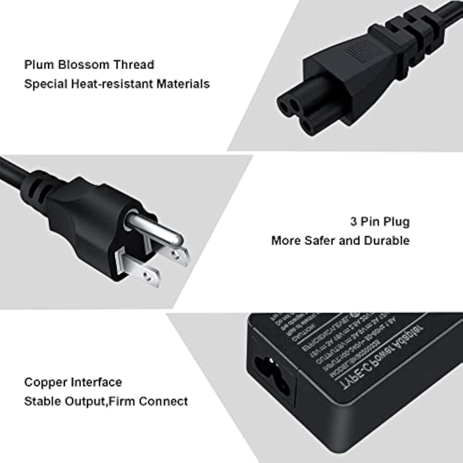 Usb-C-Chromebook-Charger-Replacement For Hp Chromebook X360 15 14 14A 14B 14C