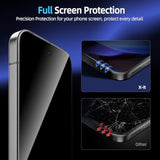 For Google Pixel 9 Screen Protector Privacy [Auto Alignment/Dust Removal],Bubble-Free,[100% Fingerprint Unlock] Easy Installation Full Coverage [Phone Case Friendly] Anti-Spy [Non-Glass] 2 Packs