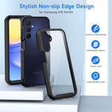 Designed For Galaxy A15 5G Phone Case, Full Body Shockproof Cover, With Builtin Screen Protector Slim Fit Protective Case For Samsung Galaxy A15, Black