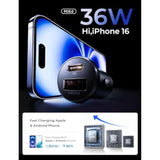 48W USB-C Car Charger Adapter [2 Pack] Fast Charging for iPhone & Galaxy