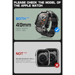 SUPCASE for Apple Watch Ultra 2/1 49mm Case with Band 2024/2023/2022 (Unicorn Beetle Ore), [Anti-Scratch] [Military-Grade Protection] Rugged Sport Men Bumper Case with Adjustable Strap Band, Black