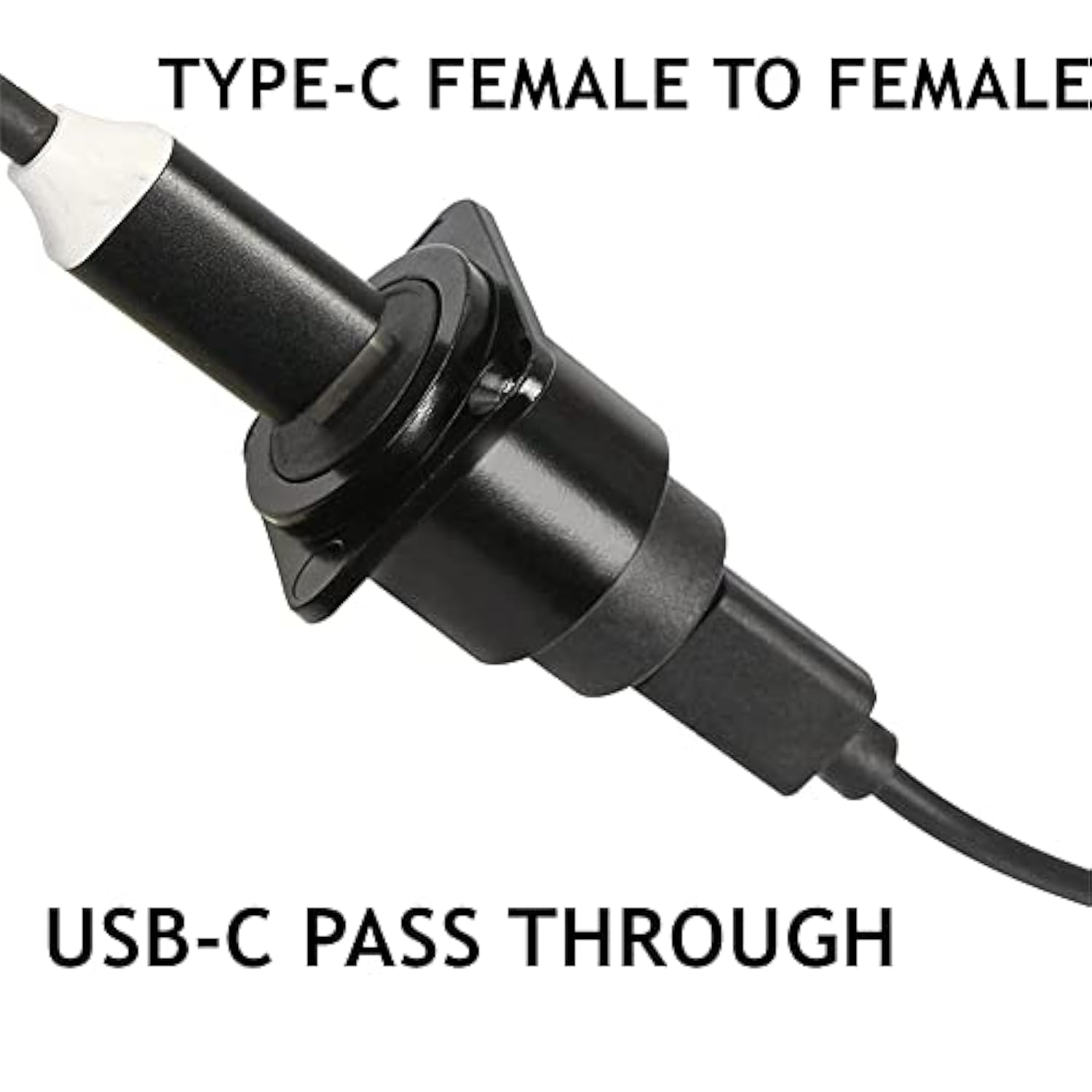 5Pcs Usb 3.1 Type C Panel Mount Coupler, Usb C Pass Through Connector, Female