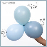 Pale Aqua Balloons, 140 Pcs Boho Blue Balloons Different Sizes Pack Of 18 Inch 12 Inch 10 Inch 5 Inch Pale Blue Balloons For Balloon Garland Or Balloon Arch As Party Decorations, Blue-F28