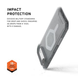 Uag Designed For Iphone Air Case Essential Armor - Compatible With Magsafe Translucent Military Grade Protective Cover, Ash
