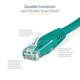 3Ft Cat6 Ethernet Cable - Green Cat 6 Gigabit Ethernet Wire -650Mhz 100W Poe++