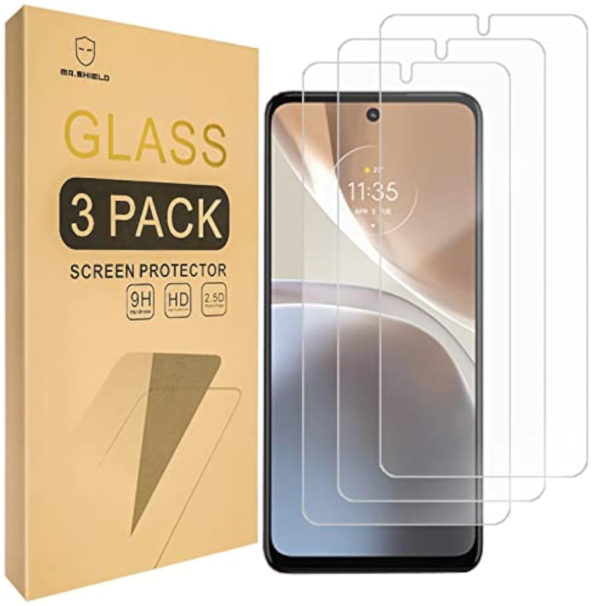 [3-Pack] Designed For Motorola Moto G32 [Tempered Glass] [Japan Glass With 9H Hardness] Screen Protector With Replacement