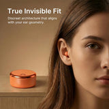 Wireless Sleep Earbuds for Side Sleepers, Noise-Reduction in-Ear Headphones with Deep Bass, Miniature Invisible Buds for Small Canals, Stay-in Design