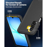 Samsung Galaxy A17 5G Heavy Duty Rugged Phone Case, Black - Durable Protection