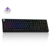 K10 He Rapid Trigger Gaming Keyboard Wireless, Hall Effect Magnetic Switch Hot Swappable, 2.4 Ghz/Bluetooth/Wired Adjustable Actuation, Full-Size Custom Rgb For Mac Windows Linux