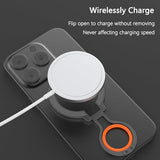 Magnetic Phone Grip Holder For Magsafe Ring Stand Holder Adjustable Kickstand For Iphone 17 16 Pro Max 15 14 13 12, Magsafe Finger Loop Stand With Silicone Finger Strap, Wireless Charging Compatible