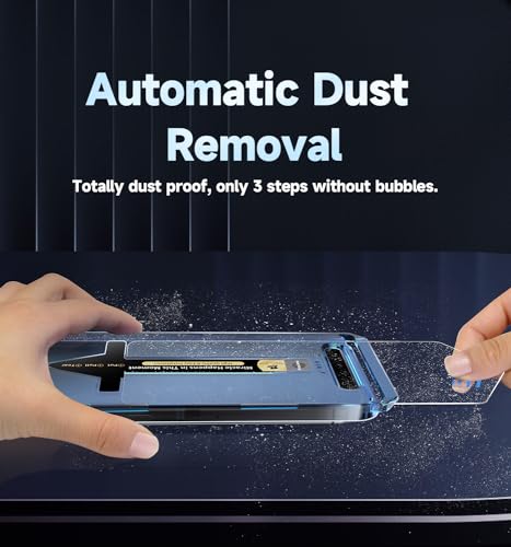 2 Pack for  Galaxy S23 Plus/ S23+ (6.6 Inch) Screen Protector Tempered Glass, Bubble Free with Auto Dust-Elimination Installation, Anti