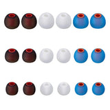 Earbud Tips Soft Silicone Earbuds Replacement Tips Fit For In-Ear Headphones(Inner Hole From 3.8Mm - 4.2Mm Earphones) 9 Pairs S/M/L