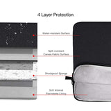 Laptop Sleeve For 14 Inch New Macbook Pro M4/ M3/ M2/ M1 Pro/Max A3112 A3401 A3185 A2918 A2992 A2779 2024-2021,Carrying Case Bag With Accessory Pocket, Black