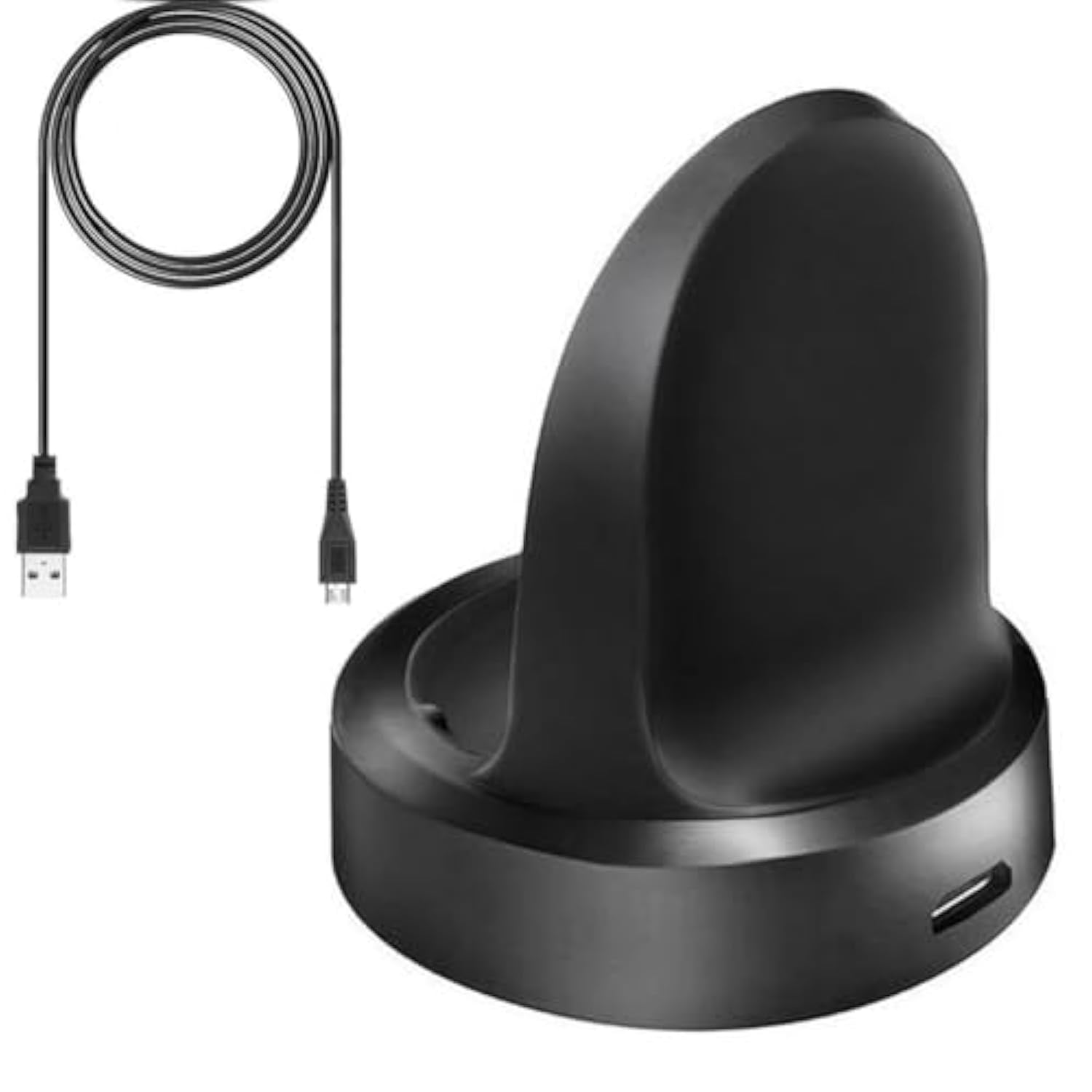 Compatible For Samsung Gear S2 Charger, Charging Cradle Dock For Gear S2, Gear S2 Classic Smart Watch (Black)